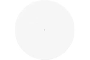 ANNADUE Acryl-Plattenspielermatte, Plattenteller-Slipmat-Ersatz für Alle Gängigen 12-Zoll-Plattenspieler, Reduziert Statische Staubgeräusche (helles Weiss)