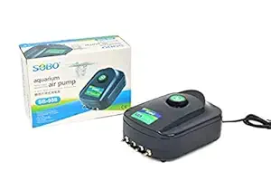 Sobo SB-988 Aquarium air Pump { Four Way } AC: 220-240V, Power: 12W, Max Output: 4 x 4L/Min, Pressure: 0.02Mpa. - Central Fish Aquarium