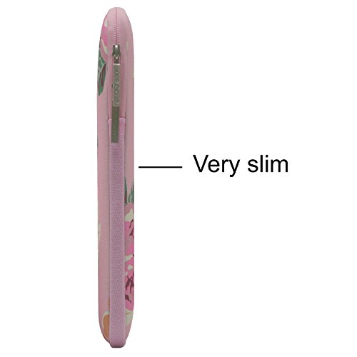 MOSISO Wasserresistente Lycra Laptop Hülsen Beutel Abdeckung für 13-13.3 Zoll MacBook Pro, MacBook Air, Notebook mit kleinem Kasten Fall, Rose Rosa - 5