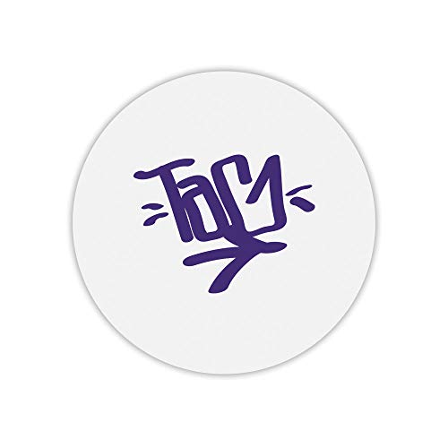 Preisvergleich Produktbild Mauspad, rund, Bedruckt, Graffiti, Violett