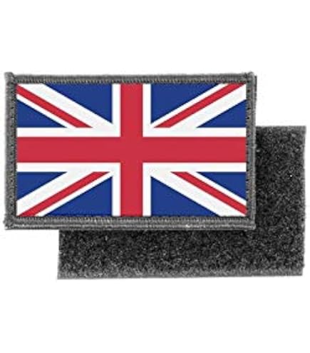 Porte-Clés Brodé Patch Drapeau Montana USA - Écusson Tissu Multicolore Fabriqué En France