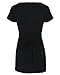 The Essential One - Short Sleeve wrap tie Nursing top - Large (16-18) - Black - EOM1