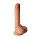 Produktbild hahashop2 -> Gesundheit und Schönheit -> Zubehör für Erwachsene,Realistischer Dildo-Saugnapf-Männchen Zweischichtiges Silikon-Penis-Vagina-Massagegerät