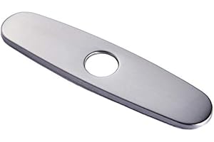 PEPTE Brushed Nickel Long Ellipse Deck Hole Cover Plate Bathroom Kitchen Sink Faucet