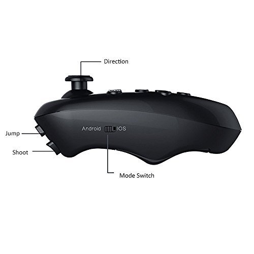 Virtoba RV-PARK Mando a distancia Wireless inal  mbrico Bluetooth 3 0 mini Gamepad para VR box 3D Realidad Virtual Gafas  compatible con IOS  android  PC sistema