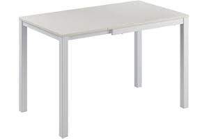 Vicco Tavolo da pranzo Granny, Bianco, 120 x 70 cm Estensibile
