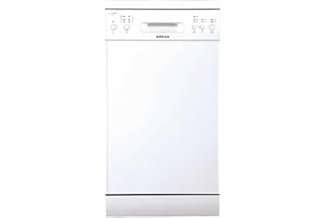 CATA Edesa | Lavavajillas Modelo EDW 4610 WH | Lavavajillas Libre Instalación | 6 Programas | Ancho de 45 cm | Nivel sonoro 49 dB | Clase de Eficiencia Energética E | Acabado en Color Blanco