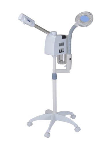 2in1 Desktop LED Magnifying Lamp + Facial Ozone Aroma Steamer Salon Spa Skincare