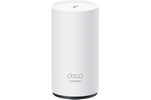 TP-Link Deco Routeur Mesh Wi-FI 7 BE3600Mbps extérieur/intérieur, Double Bande, 2 Ports 2,5 G, IP65, Alimentation PoE/AC, 4 4 antennes internes, Idéal pour Le Jardin et la terrasse