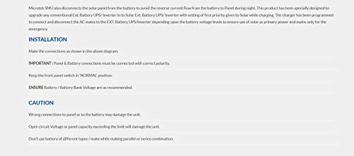 Microtek MTK3012 Solar Charge Controller PWM 30 Amps 12v