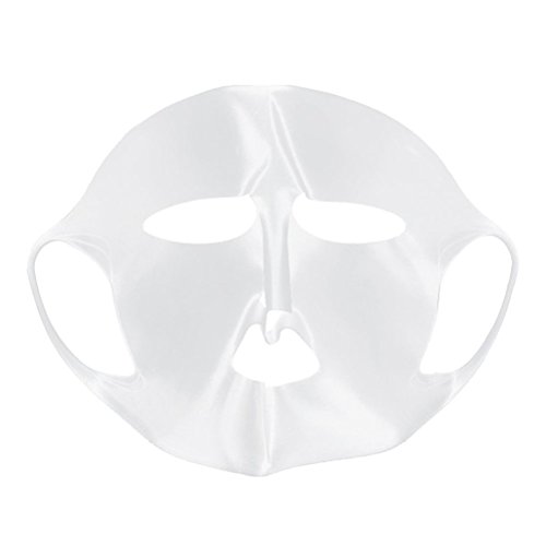 Pixnor Transparent Silicone Reuseable Waterproof Beauty Face Hydrating Mask Cover