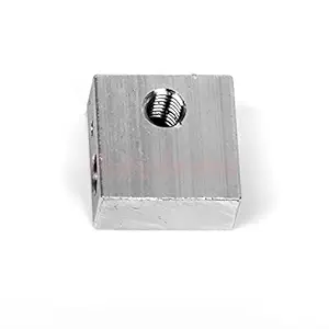 Generic Aluminium Heat Block w/ M6 M3 Thread Nozzle f/Makerbot 3D Printer Extruder