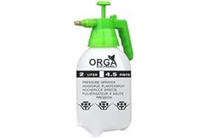 ORGA ECO-FRIENDLY Garden Sprayers (2-L) Sprayer Pump Action, Weed Killer, Water Pump Sprayer, Ideal with Pesticides, Insecticides, Fungicides (2L Sprayers)