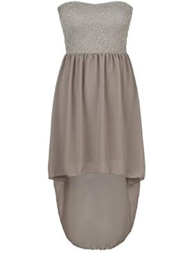 AO 4tuality® Schulterfreies Chiffon Spitzenkleid