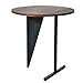 Produktbild Laptopständer DD Runder Tisch Aus Eisen, Nachttisch - Kleiner Couchtisch - Runde Tischplatte Aus Holz -Werkbank