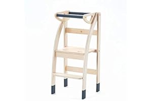 ETTOMIO, COSÌ FACCIO IO Learning tower regolabile, La Taue 2 'Ettomio. Torre montessoriana ripiegabile e richiudibile. Trasformabile in sedia o sgabello.