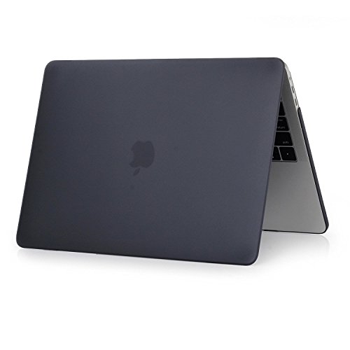 Glatte, Soft-Touch-Matte Kunststoff Hard Shell Schutzhülle für Apple MacBook Pro 15,4 39,1 cm mit Touch Bar und Touch ID 2016 Release A1707 schwarz 39,12 cm - 5