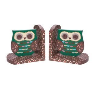 SASS & BELLE GREEN OWL BOOKENDS