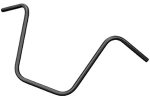 MOTORRAD BURCHARD Highway Hawk Lenker "Apehanger" 900 mm breit 410 mm hoch für "1" (25,4 mm) Klemmung mit Kerben für Harley Davidson Modelle schwarz matt TÜV