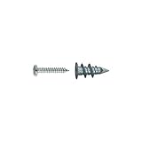 Huella Phillips INDEX Fixing Systems TAPLANY [TAPLA NY] placas de yeso laminado. Taco de nylon (12 x 33), 12 x 33 mm, Set de 100 Piezas
