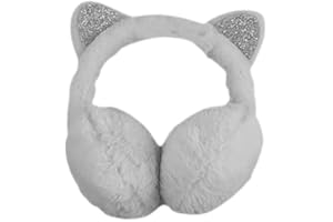 RDecoX Ear Muffs Fluffy Ear Warmer Plush Thermal Furry Ear Covers Windproof Soft Headband Sequin Winter Headwear Outdoor Sports Earflaps Ski Cycling & Running Ideal for Boys Girls & Women