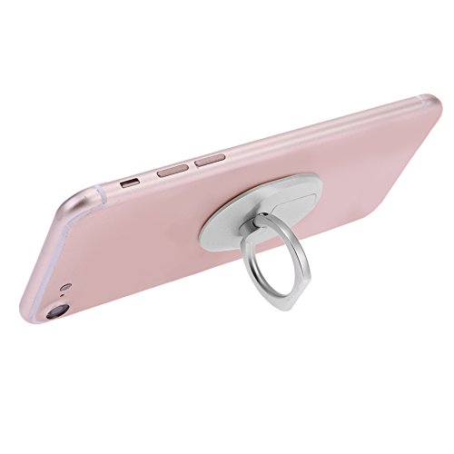 Demiawaking Soporte de Anillo del Tel fono Sostenedor del Soporte del Tel fono del Anillo del Dedo de 360 Grados para el Tel fono Elegante Plata reviews Demiawaking Soporte de Anillo del Tel fono Sostenedor del Soporte del Tel fono del Anillo del Dedo de 360 Grados para el Tel fono Elegante Plata