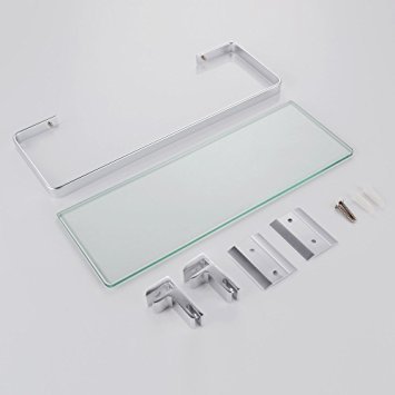 Alicemall Glas Badregal Duschablage Duschkabine Küche Wandregal - 2