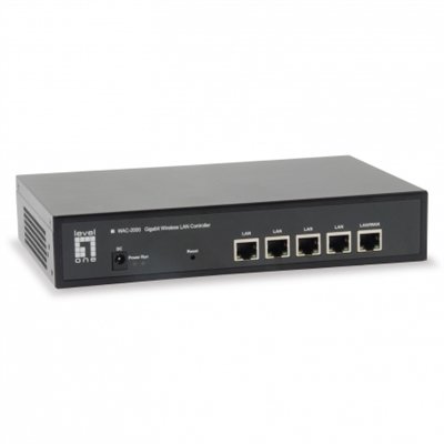 Level One Controlador Wireless LAN WAC-2000, GESTION CENTRALIZADA DE hasta 50 Puntos DE Acceso, 1XWAN, 4XLAN, SOPORTA Modo Gateway/Router
