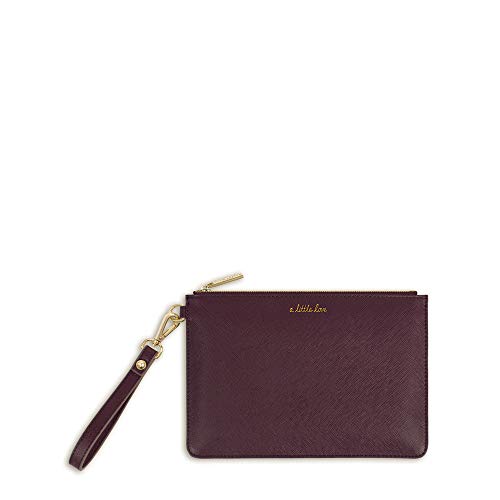 Katie LoxtonSecret Message Pouch - A Little Love/Carry A Little Love With You Wherever You Go, Mulberry, One Size