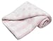 BABYTOWN Baby Girls Boys Soft Plush Fleece Blanket Wrap Comforter Striped Cosy (Pink) ( 75cm x 75cm)
