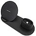 Produktbild Cossll498 3 in 1 Wireless Ladegerät Halter Ständer Organizer Kompatibel für Apple iWatch AirPods iPhone - Schwarz