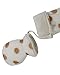 The Essential One - Unisex Spot Fur Baby Pramsuit Snowsuit - Beige White - Newborn - EO222