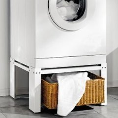 Waschmaschinen – Untergestell 60x50x30cm, 150 KG, Ausführung 1: offen, Marke: Szagato, Made in Germany (Sockel Podest Erhöhung für Waschmaschine + Trockner) - 2