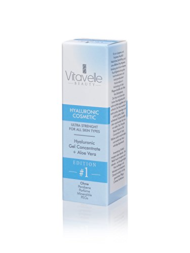 Hyaluron-Gel mit Aloe Vera – hochdosiertes niedrigmolekulares und hochmolekulares Hyaluron Konzentrat – Premium Kosmetik – Made in Germany – 30 ml. – Anti-Aging-Serum – Hyaluron-Säure Gel Tag und Nacht Pflege-Konzentrat - 5