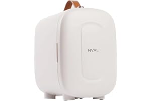 NUAL NVAL - Mini Frigorífico cosméticos - Mini Nevera 4L, Mini Nevera Portatil 12V/220V, Mini Neveras Para Habitacion, Nevera Minibar, Mini Nevera Electrica, Nevera Oficina, Mini Fridge