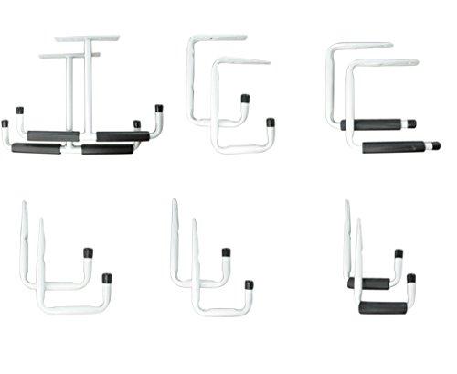 12 tlg. Wandhaken bis 50kg Werkstatthaken Montagehaken Universalhaken Garagenhaken Befestigungshaken Fahrradhalterung Wandhacken Leiterhaken Garage Aufhänger Haken Set - 4
