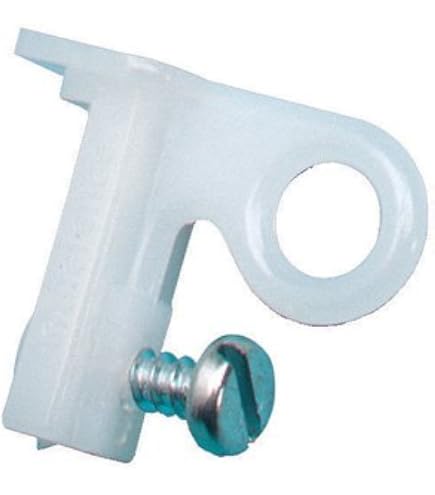 GARDINIA Pack of 6 White Plastic Curtain Track Stoppers for Aluminium