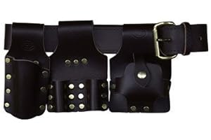 Deluxe Scaffold Tool Belt Set - Brown Leather - Connell of Sheffield