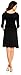 Zeta Ville Women's Pregnancy Maternity Summer Cocktail Jersey Skater Dress 282c, Black, size 20