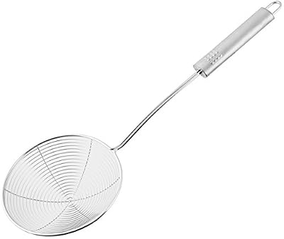 Fackelmann 40674 Écumoire avec Poignée Ovale Acier Inoxydable Argent 35 x 11,9 x 6 cm