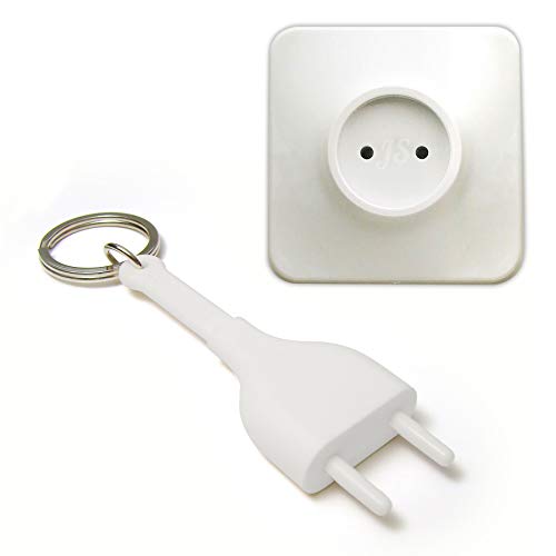Preisvergleich Produktbild Preis am Stiel Unplug - Schlüsselanhänger Steckdose / Schlüsselhalter / Schlüssel