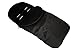 Universal Baby Footmuff with Warm Cosy Fleece 85x40 cm for Pushchairs, Prams, Car Seat and Travel (Black)