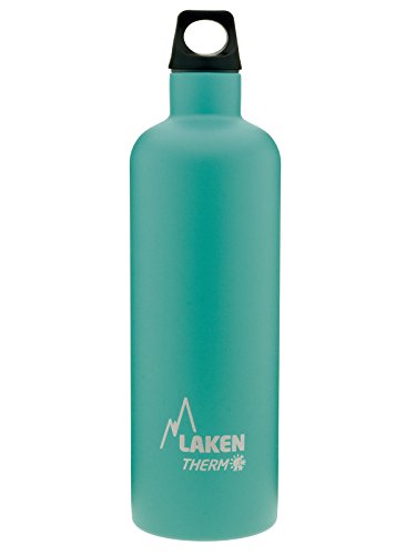 Laken Futura Botella Térmica Acero Inoxidable 18/8 y Doble Pared de Vacío, Unisex adulto, Turquesa, 750 ml