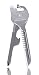 Produktbild North.Arrow Swiss+Tech Polierte SS 6-in-1 Utility Key Multitool für Schlüsselbund, Camping, Hardware
