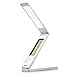 Produktbild Saxonia Schreibtischlampe LED Tischlampe Bürolampe dimmbar mit Uhrzeit Kalender, Wecker Weiß
