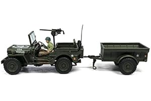 CARARAMA Jeep 1/43° Avec Remorque Metal