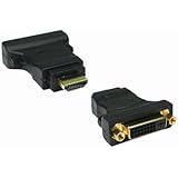 rhinocables® Male HDMI to Female DVI Adaptor Converter DVI-D 25 pin female to HDMI 19 pin male