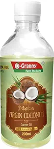 Ogranny Farm Products Srilankan Virgin Coconut Oil Career Oil 100% Natural & Pure (200 ml) Pack of 1 Pcs