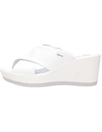 IGI & CO 1177655 Sandalias marchitas Cuña Talón Mujer Cuero Blanco Made in Italy