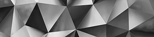 Welt-der-Träume | Photo Wallpaper Wall Mural 130gsm Non-Woven | Geometry 3D | VEK (250cm. x 60cm.) | 10162VEK-AW | Art Abstraction Gray 3D Triangle Geometry